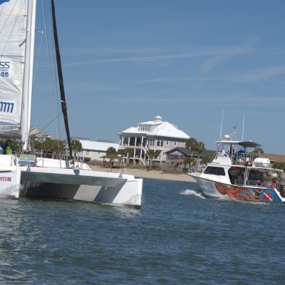 a large ship in a body of water